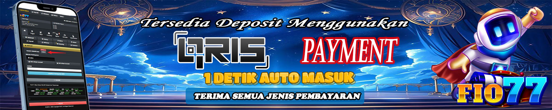 Tersedia Deposit Menggunakan Qris PAyment Gateway